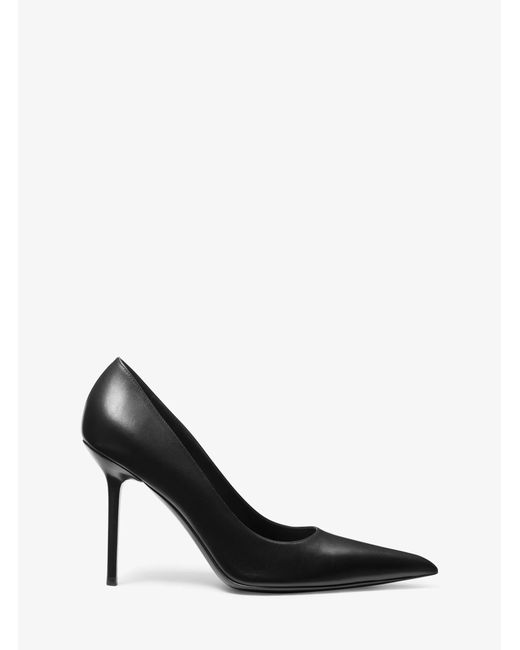Michael Kors Black Mk Winona Leather Pump