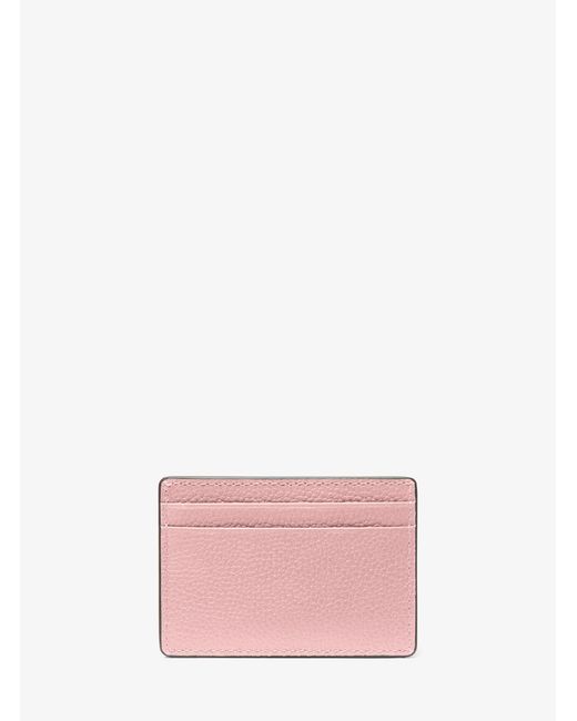 MICHAEL Michael Kors Multicolor Mk Pebbled Leather Card Case
