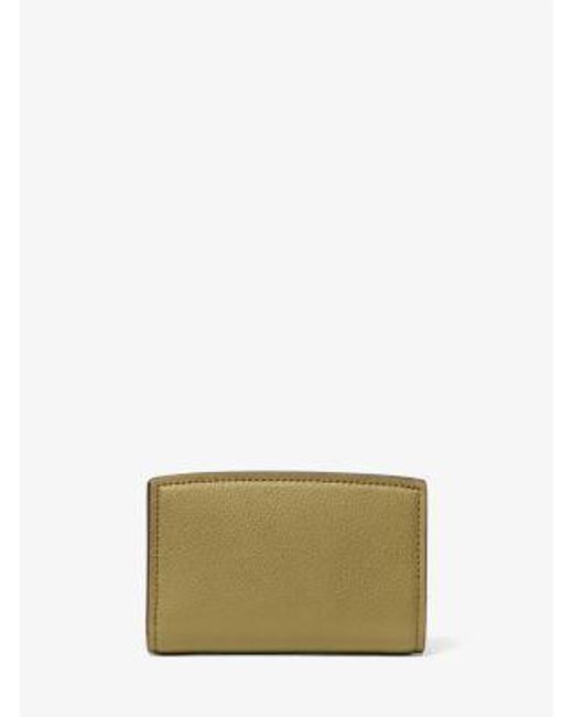MICHAEL Michael Kors Green Mk Bryant Medium Pebbled Leather Wallet