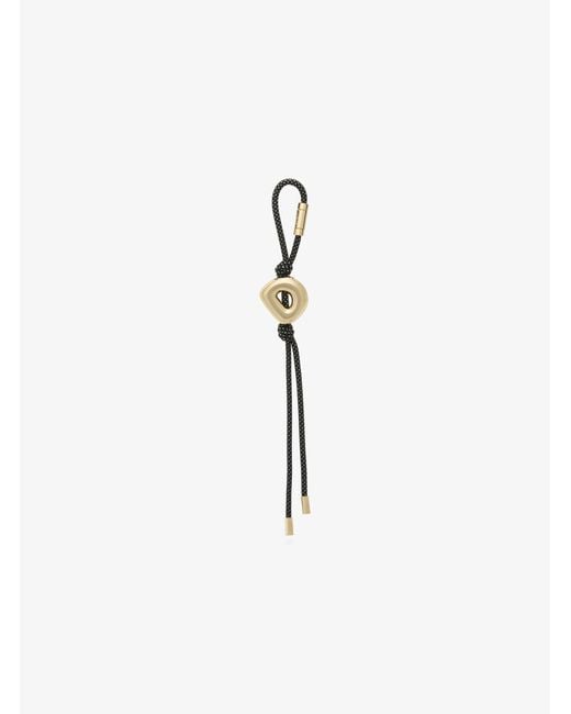 MICHAEL Michael Kors White Mk Initial-Tone And Speckled Cord Bag Charm