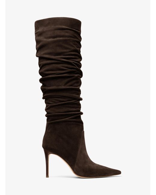 Michael Kors Brown Mk Dawn Leather Boot