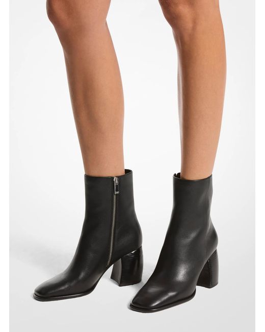 MICHAEL Michael Kors Black Maude Leather Boot