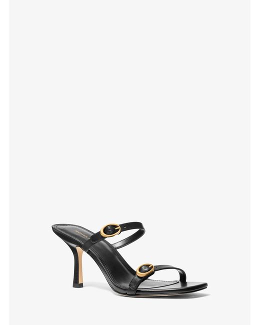 MICHAEL Michael Kors White Kya Leather Sandal