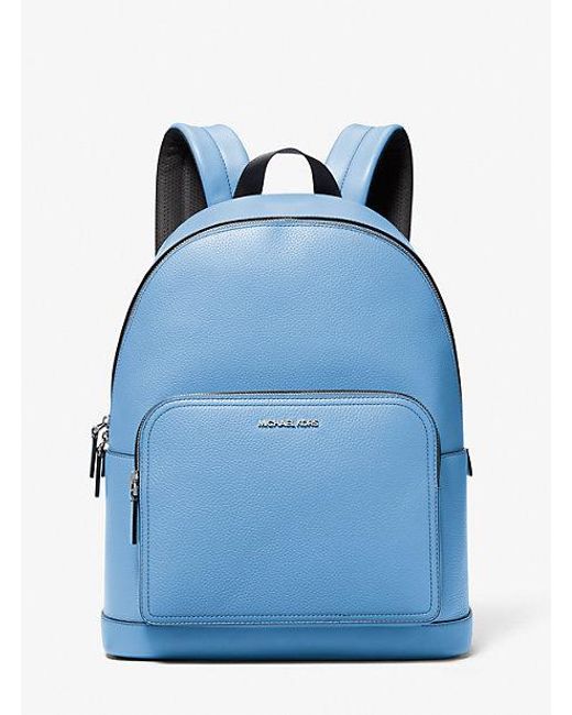 Michael Kors Blue Cooper Pebbled Leather Commuter Backpack for men