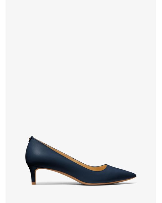 MICHAEL Michael Kors Blue Alina Flex Leather Kitten Pump