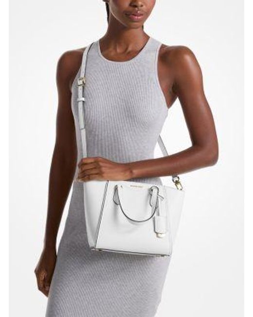 MICHAEL Michael Kors Natural Mk Taryn Small Leather Convertible Crossbody Bag
