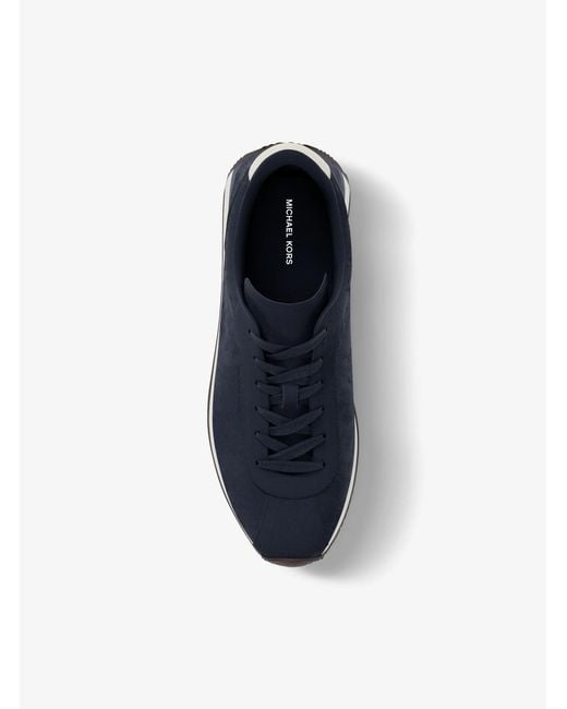 Michael Kors Blue Rhodes Suede Trainer for men