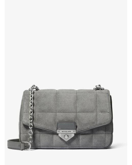 Michael kors clearance grey quilted bag