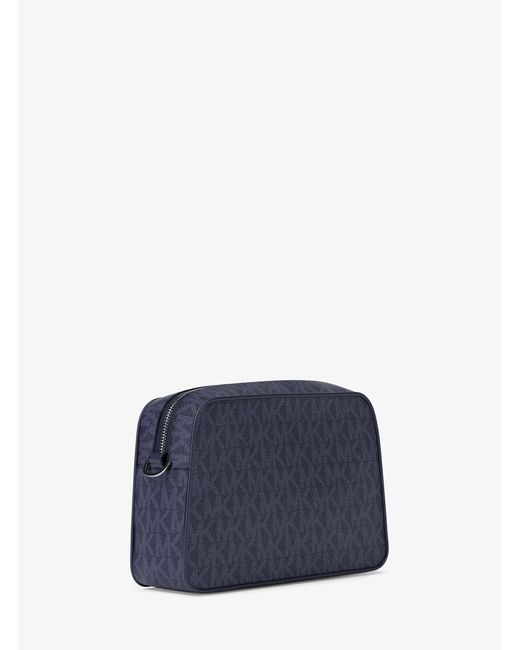 MICHAEL Michael Kors Blue Mk Jet Set Small Signature Logo Camera Crossbody Bag