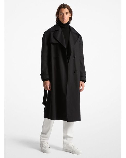 Mkgabardina Oversize De Algodón Michael Kors de hombre de color Black