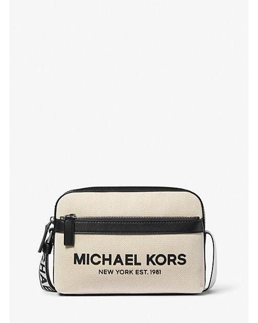 Michael Kors Gray Cooper Cotton Canvas Utility Crossbody Bag for men