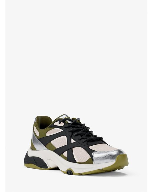 Mk Sneaker Leo di Michael Kors in White da Uomo