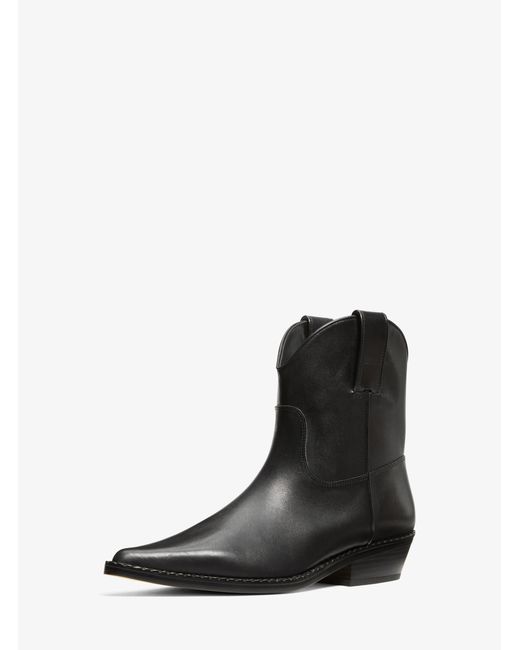 Michael Kors Black Mk Noemie Leather Boot