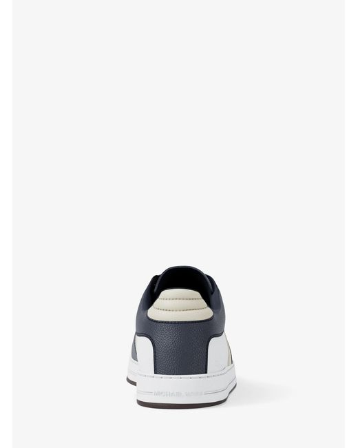 Michael Kors Blue Mk Brady Color-Block Leather Trainers for men