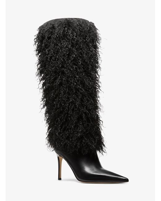 Michael Kors Black Michael Dawn Pointed Toe Heeled Booties