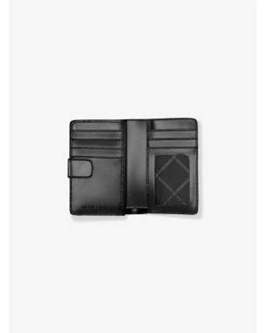 Michael Kors Natural Jet Set Medium Two-Tone Logo Wallet