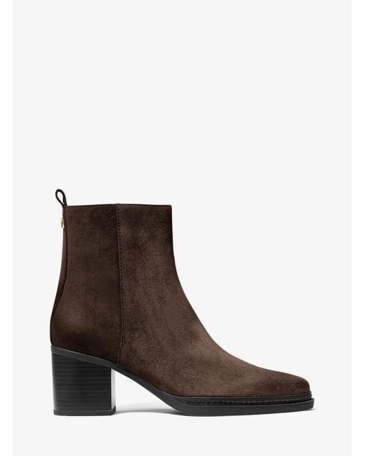 MICHAEL Michael Kors Brown Mk Lex Suede Boot
