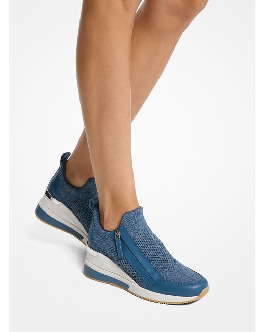 Mk Sneaker Willis di MICHAEL Michael Kors in Blue