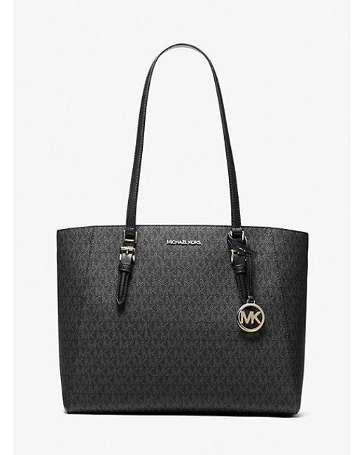 Michael Kors Women's Black Charlotte Large 3-In-1 Signature Logo Tote Bag