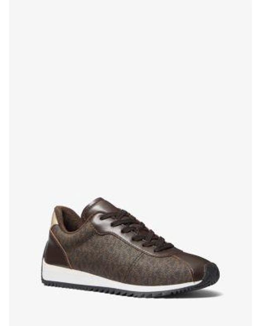 MICHAEL Michael Kors Brown Mk Rhodes Signature Logo Trainer