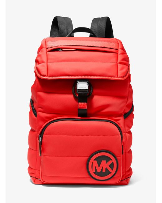 Michael Kors Brooklyn Quilted Nylon Backpack in Red for Men Lyst