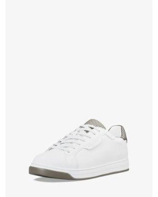 Mk Sneaker Keating di Michael Kors in White da Uomo
