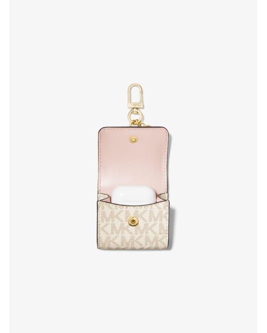 Michael Kors Pink Logo Clip Case For Apple Airpods®