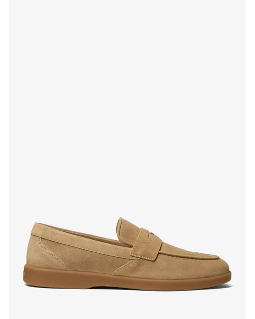 Michael Kors Natural Mk Wesley Suede Loafer for men
