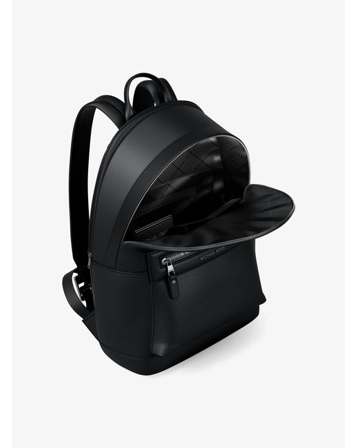 Michael Kors Black Jet Set Pebbled Leather Backpack for men