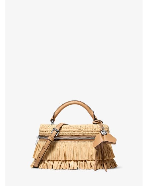 MICHAEL Michael Kors Natural Jana Extra-Small Hand-Crocheted Crossbody Bag