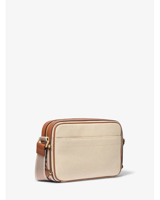 MICHAEL Michael Kors Brown Maeve Large Canvas Crossbody Bag