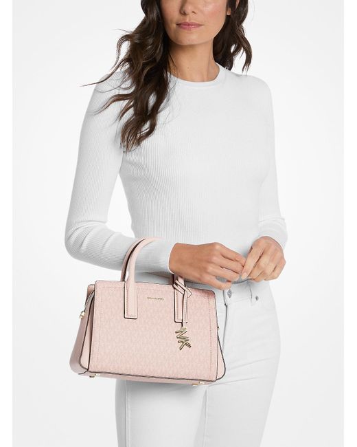 Mk Borsa A Mano Laila Piccola Con Logo di MICHAEL Michael Kors in Pink