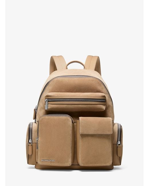 Michael Kors Natural Dakota Suede Cargo Backpack for men