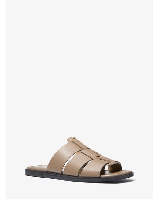 Mk Mule Indy En Cuir MICHAEL Michael Kors en coloris White