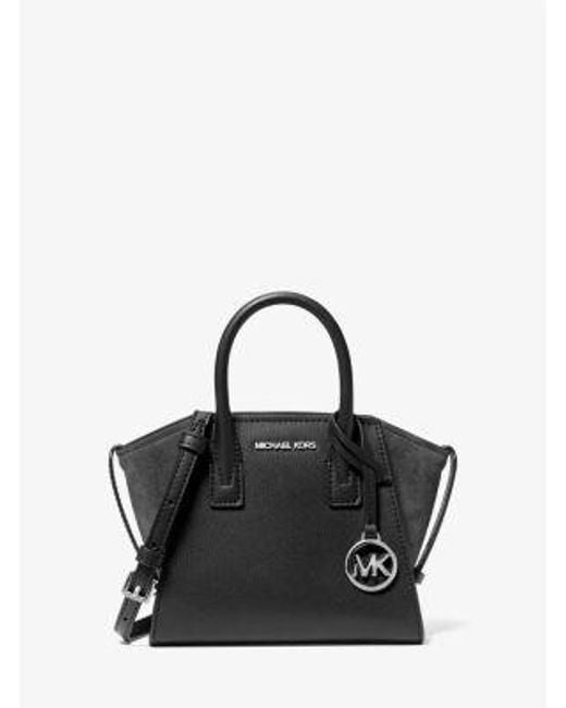 Michael Kors Black Avril Extra-Small Leather Satchel