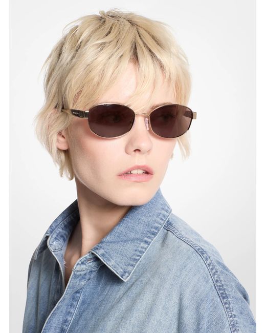 Michael Kors White Mk Monte Carlo Sunglasses