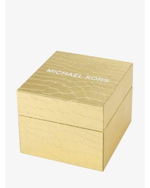 Michael Kors Metallic Limited-Edition Mini Darrington Pavé Bezel-Tone Watch