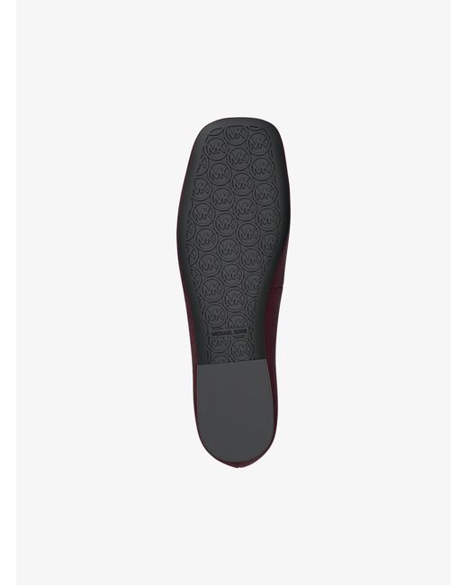 MICHAEL Michael Kors Red Mk Milan Suede Ballet Flat