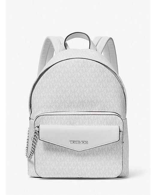 Michael Kors Gray Maisie Medium Signature Logo 2-in-1 Backpack