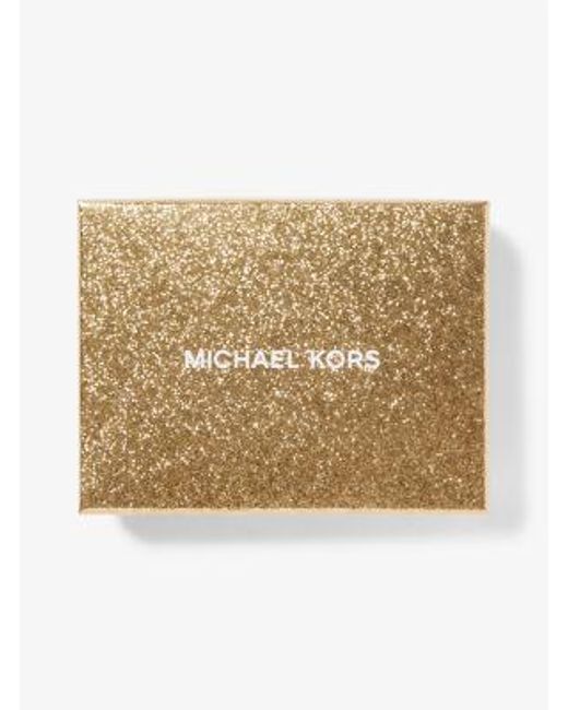 Michael Kors White Jet Set Small Pebbled Leather Wallet