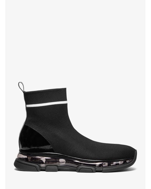 Michael Kors Kendra Stretch-knit Sock Sneaker in Black | Lyst display picture 2