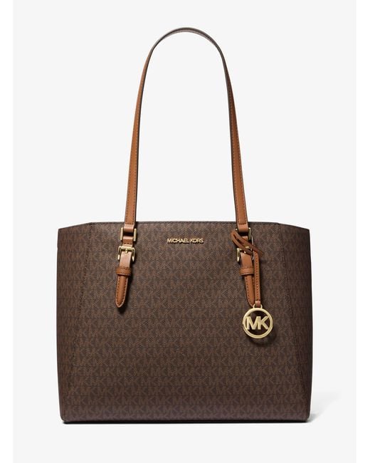 Michael Kors Outlet Charlotte Large 3-In-1 Signature Logo Tote Bag