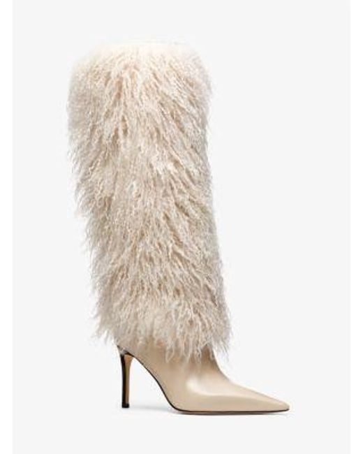 Michael Kors Natural Dawn Faux Shearling Boot