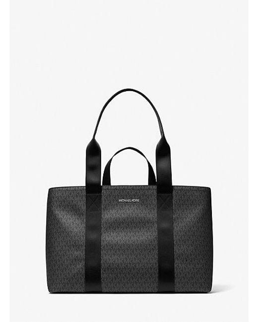 Michael Kors Black Cooper Signature Logo Tote Bag for men
