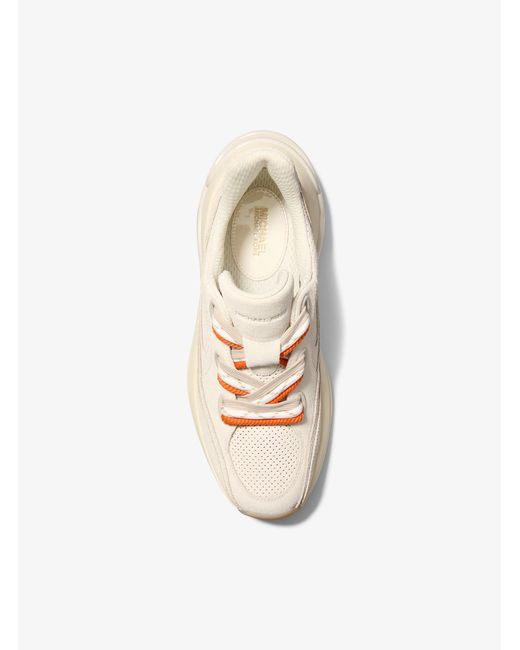 MICHAEL Michael Kors Natural Mk Toni Suede Trainer
