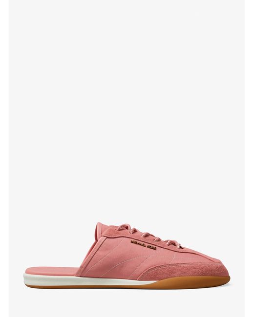 MICHAEL Michael Kors Pink Nolan Nylon And Suede Mule