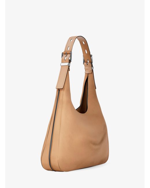 MICHAEL Michael Kors Brown Mk Nolita Large Nubuck Hobo Shoulder Bag