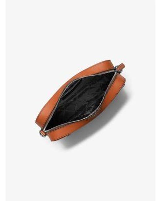 Michael Kors Brown Varick Leather Camera Bag for men