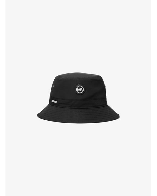 Michael Kors Logo Woven Bucket Hat in Black | Lyst UK