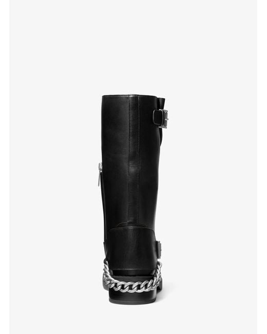 MICHAEL Michael Kors Black Cayden Leather Boot